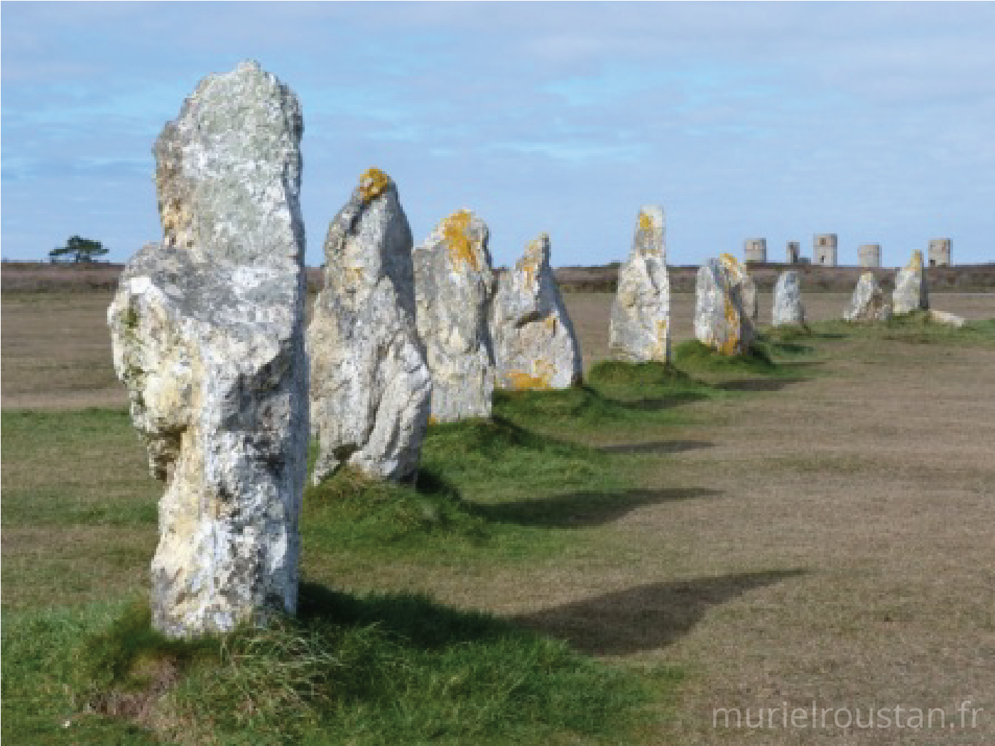 Menhirs en fil indienne.
